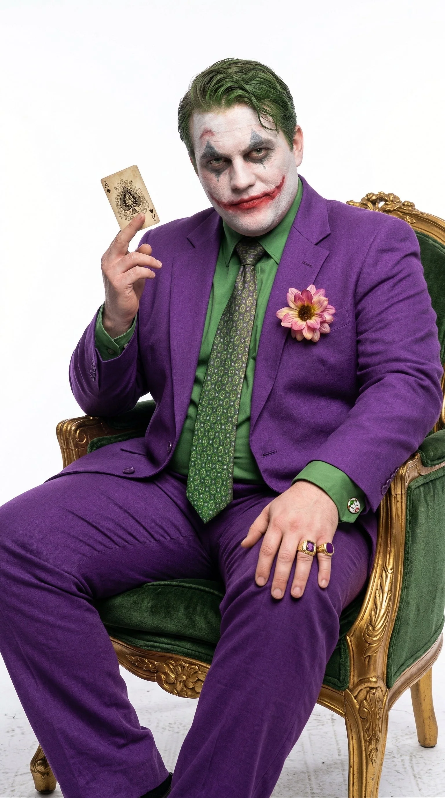Men’s Purple Joker Blazer Dark Knight Inspired Jacket – Classic Villain Style Party Blazer, Halloween Costume Suit Jacket, Stylish Themed Wear - Image 6