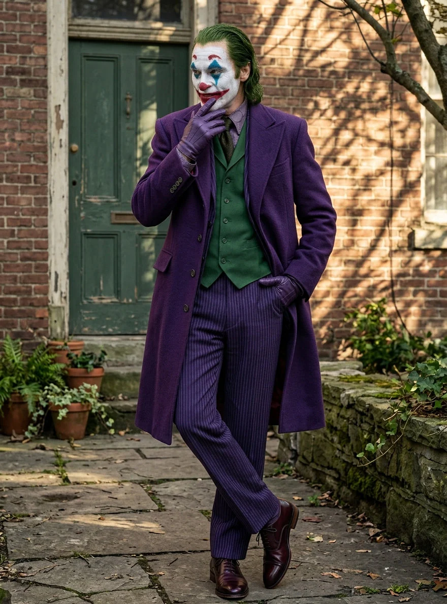 Men’s Purple Overcoat Joker Folie à Deux Arthur Fleck Inspired Long Coat – Classic Costume Trench Coat, Stylish Winter Party Wear Jacket - Image 10