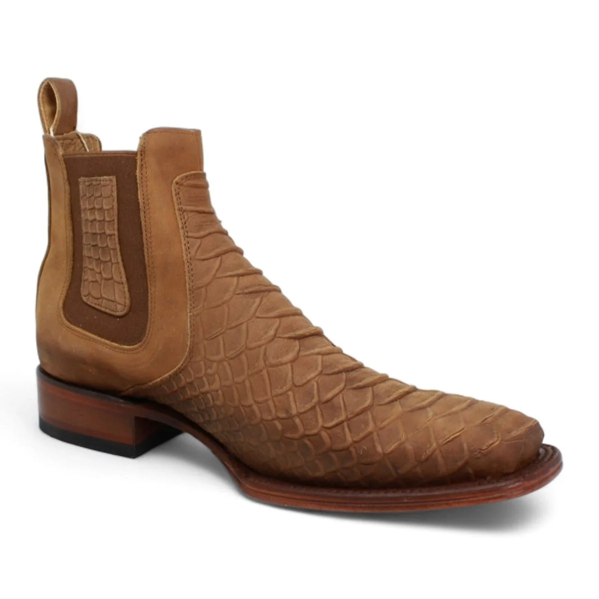 Men´s Quincy Square Toe Ankle Boots Python Print Q82B5759 - Image 6