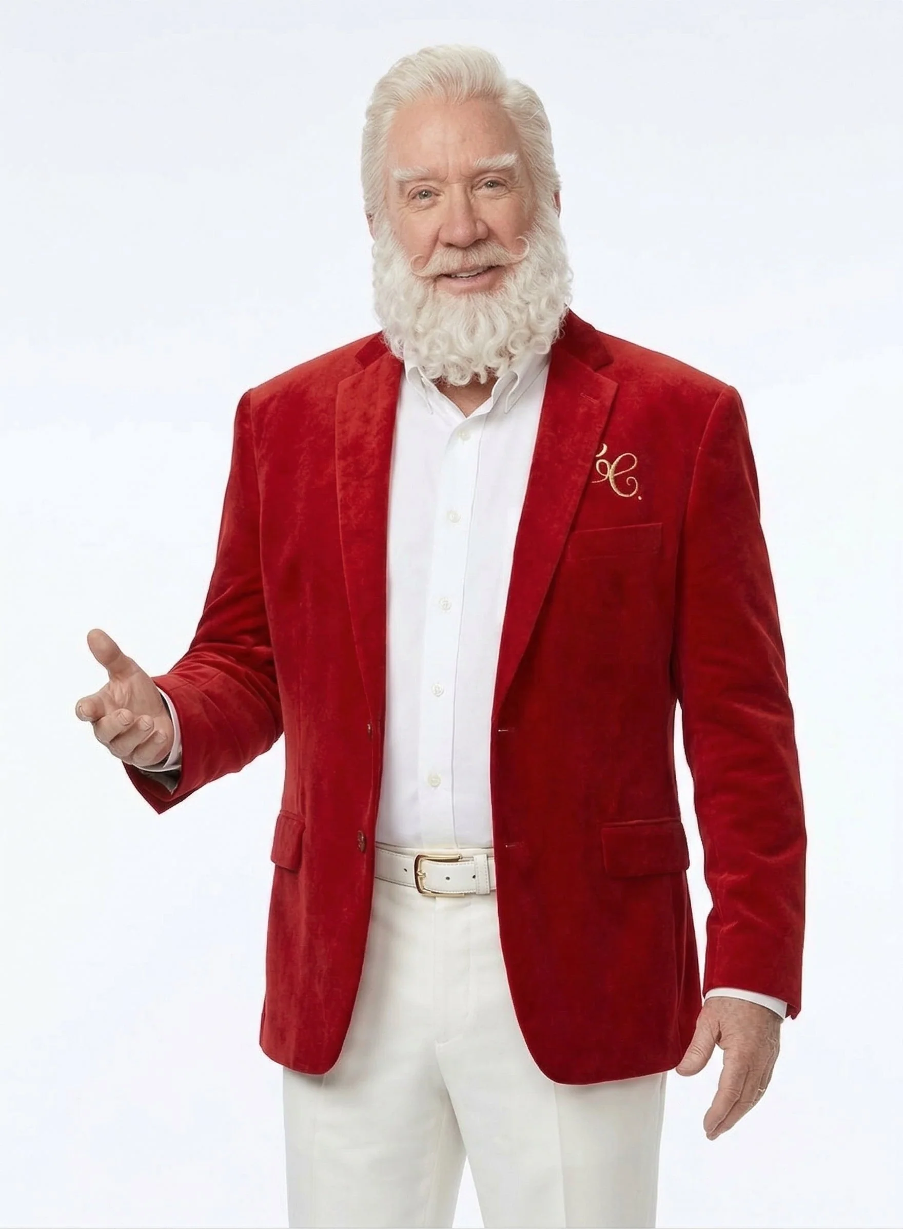 Men’s Red Velvet Blazer Santa Clauses Tim Allen Inspired Jacket – Festive Christmas Party Blazer, Holiday Costume Jacket Christmas New Year - Image 3