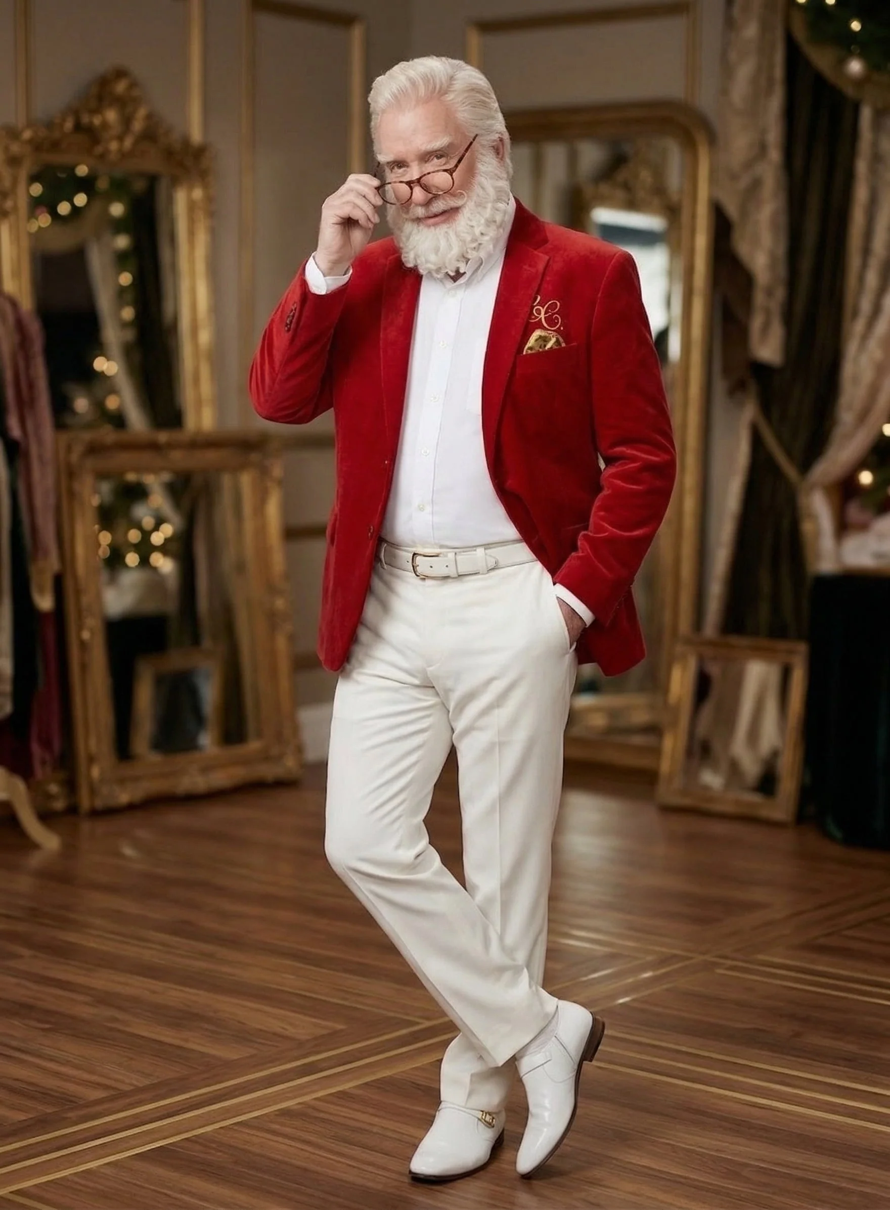 Men’s Red Velvet Blazer Santa Clauses Tim Allen Inspired Jacket – Festive Christmas Party Blazer, Holiday Costume Jacket Christmas New Year - Image 7