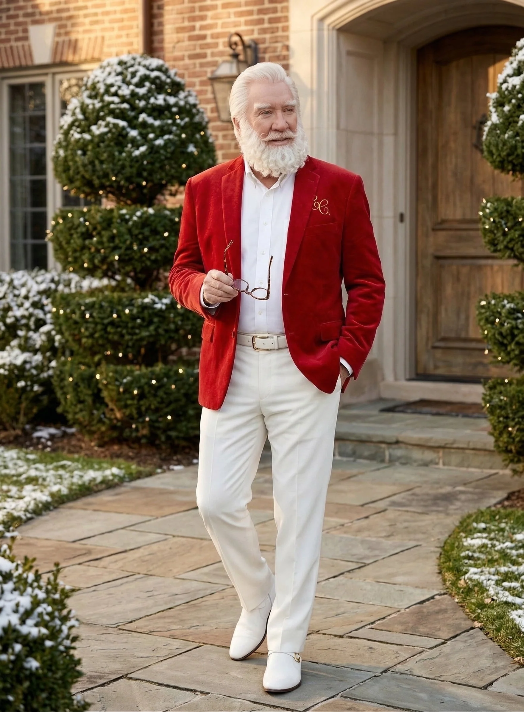 Men’s Red Velvet Blazer Santa Clauses Tim Allen Inspired Jacket – Festive Christmas Party Blazer, Holiday Costume Jacket Christmas New Year - Image 9