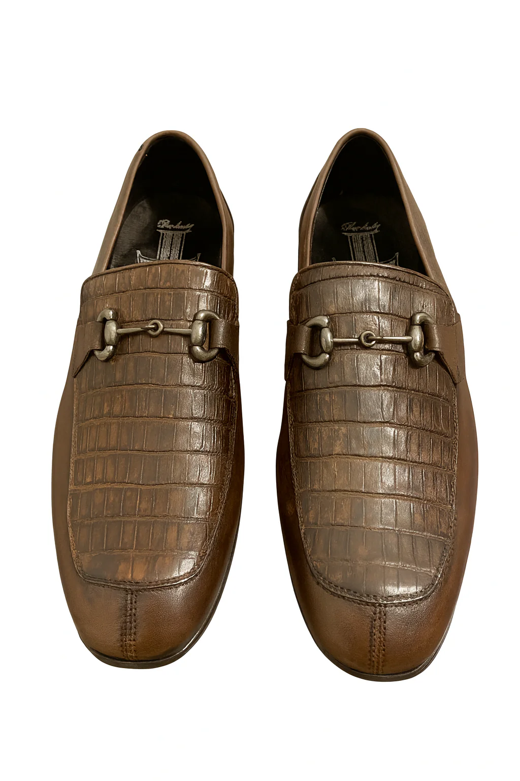 Men’s Regal Brown Slip-On Shoes – Genuine Crocodile & Calfskin Leather - Image 7