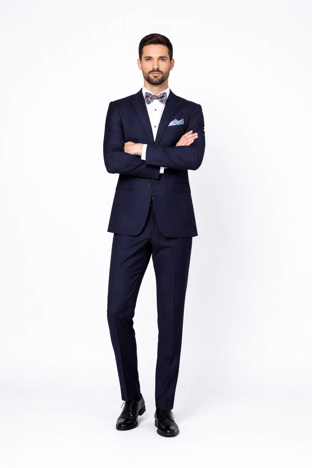 Men's Rossiman Rossi Man Brands Tapered Plum Leg Lower Rise Pants & Get Skinny 1 Button Slim Fit Peak Lapel Suit 100% Wool - Image 5