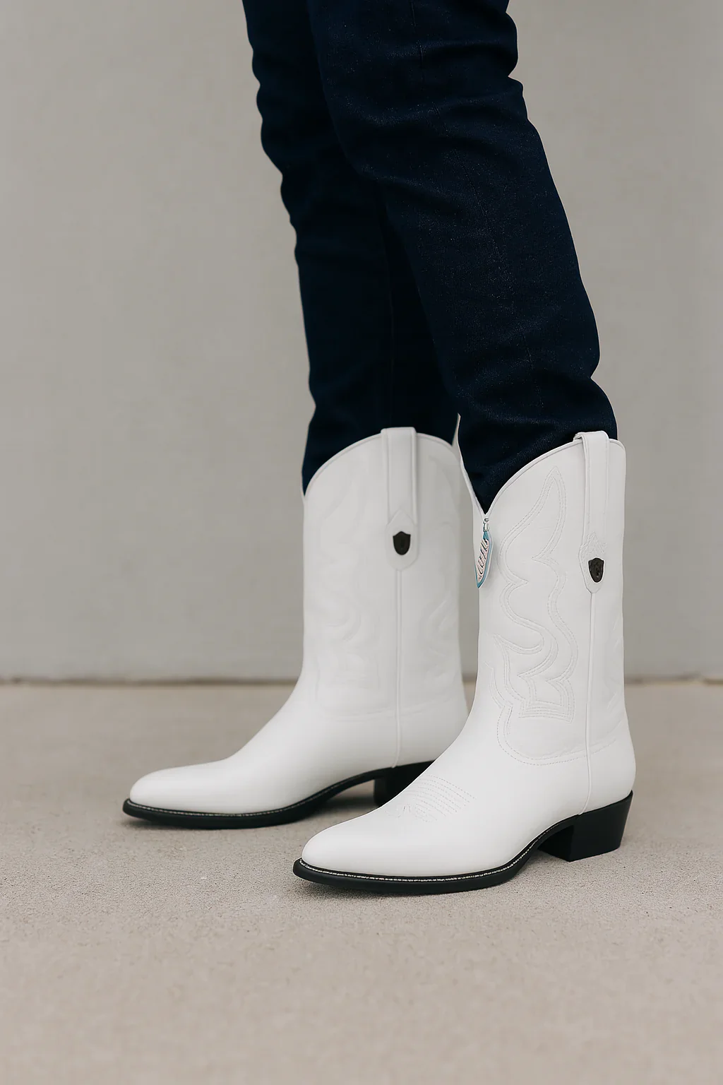 Men’s White Cowboy Boots – Classic Western Leather Boots - Image 4