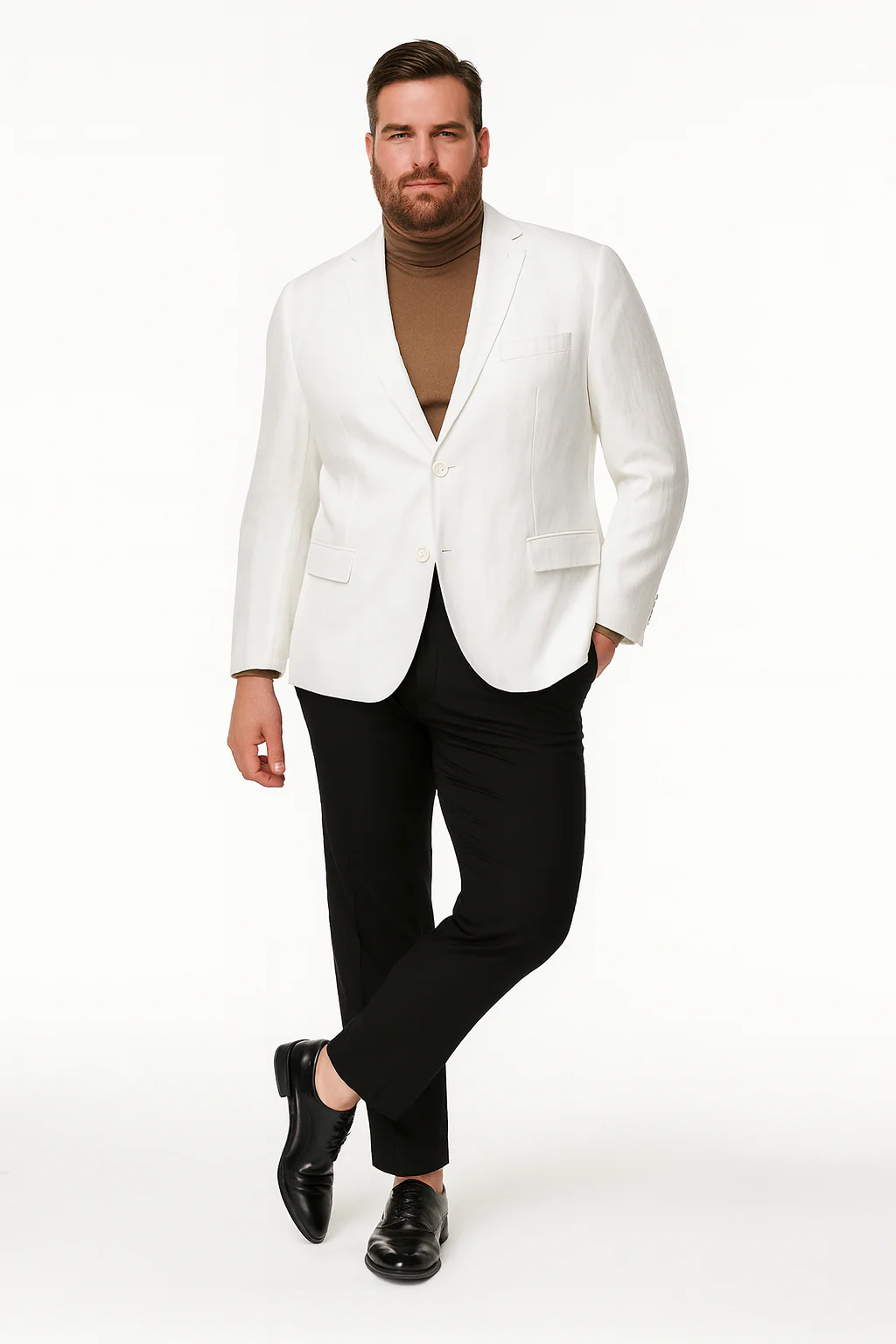 Men’s White Linen Blazer – Classic Two-Button Lightweight Sport Coat - Image 6