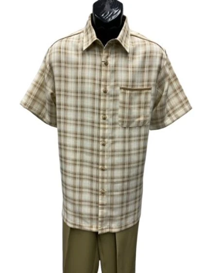 Mens 2 Piece Walking Suit - Plaid - Image 6