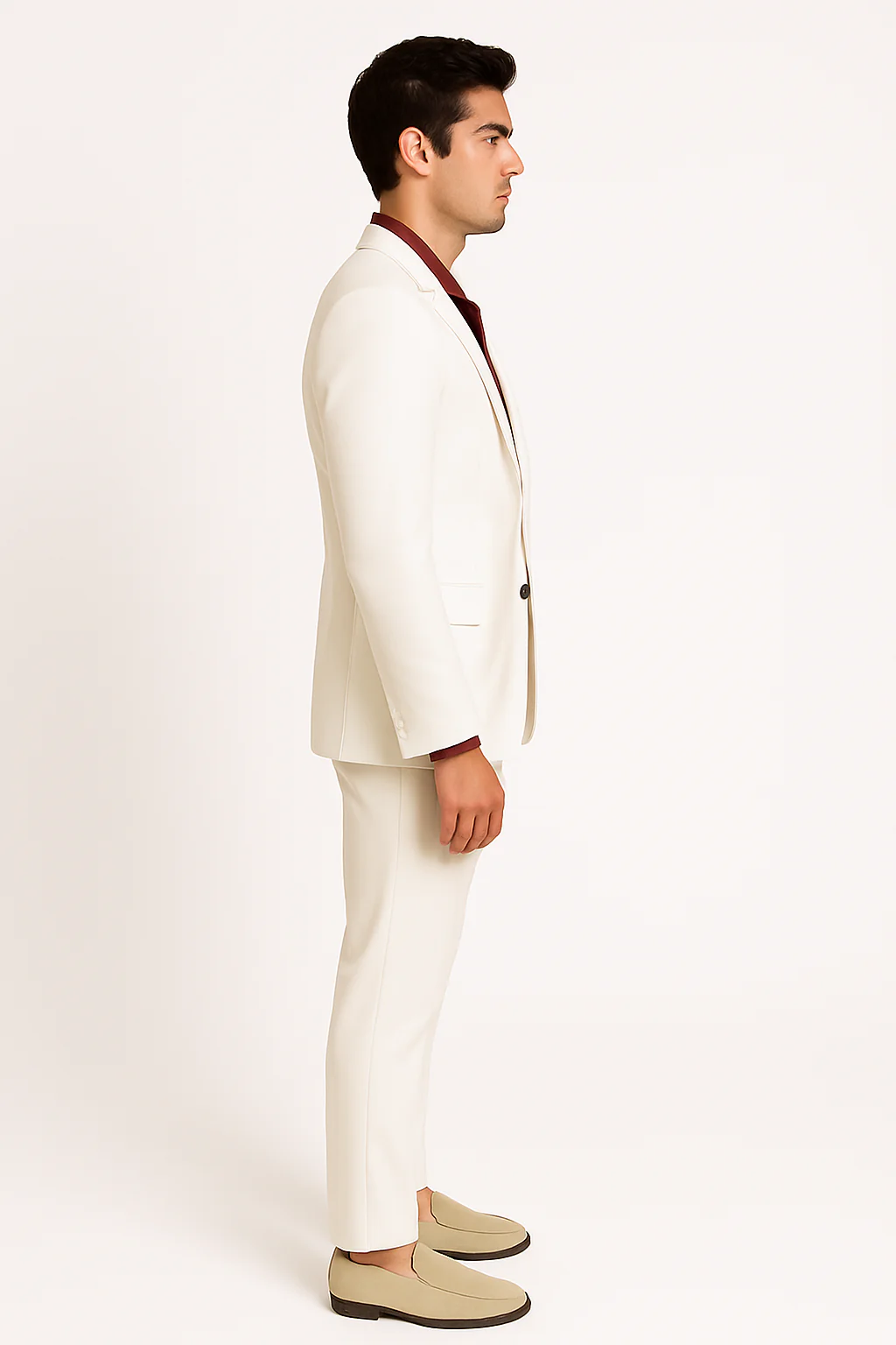 Mens Al Pacino Tony Montana Scarface Package | White Suit + Red Shirt - Image 4