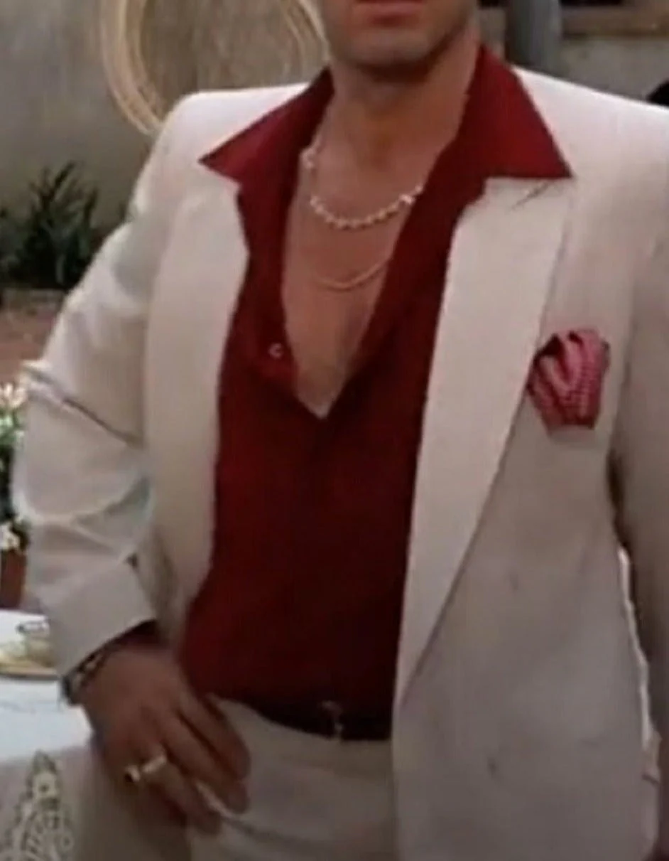 Mens Al Pacino Tony Montana Scarface Package | White Suit + Red Shirt - Image 9