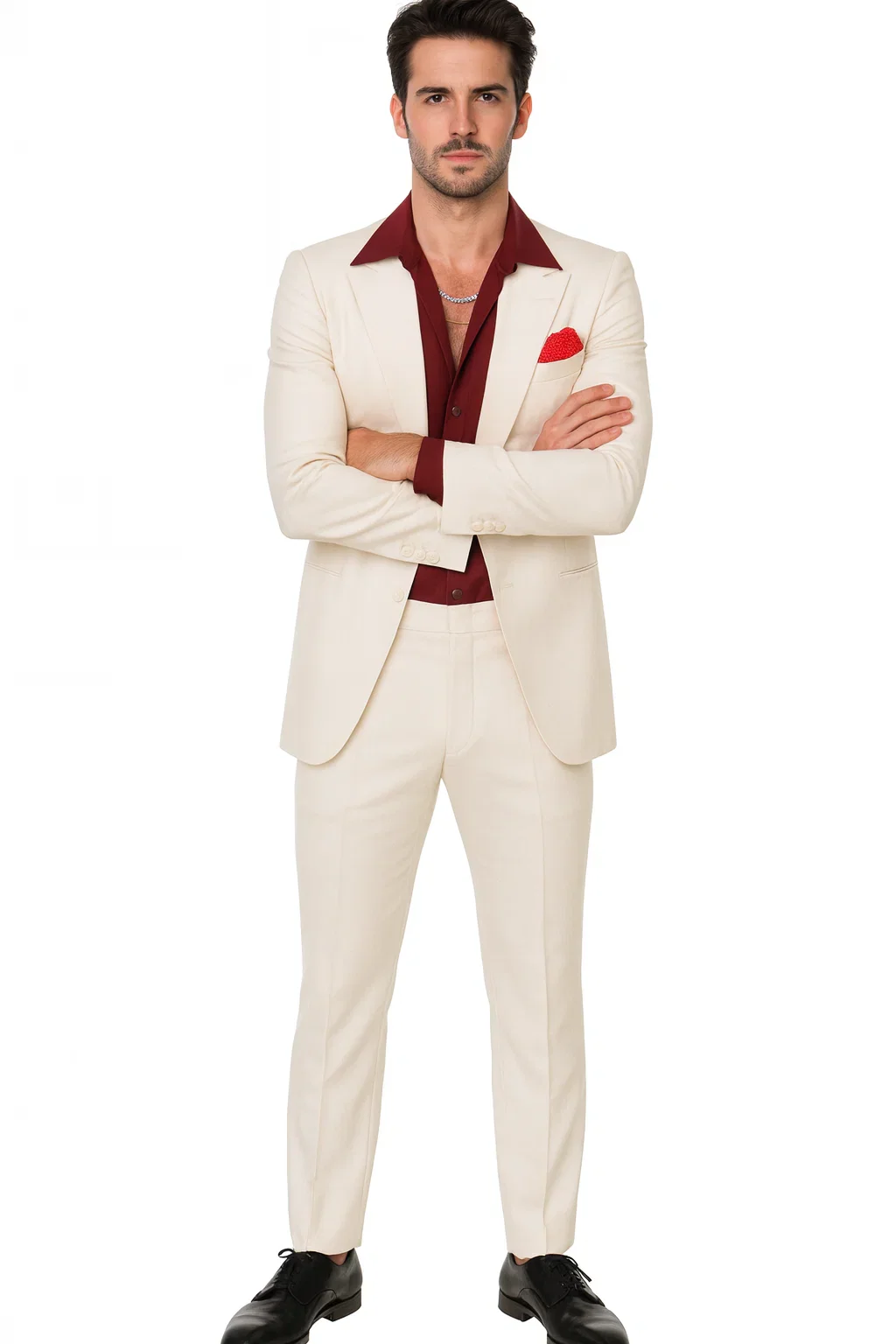 Mens Al Pacino Tony Montana Scarface Suit in White - Image 5