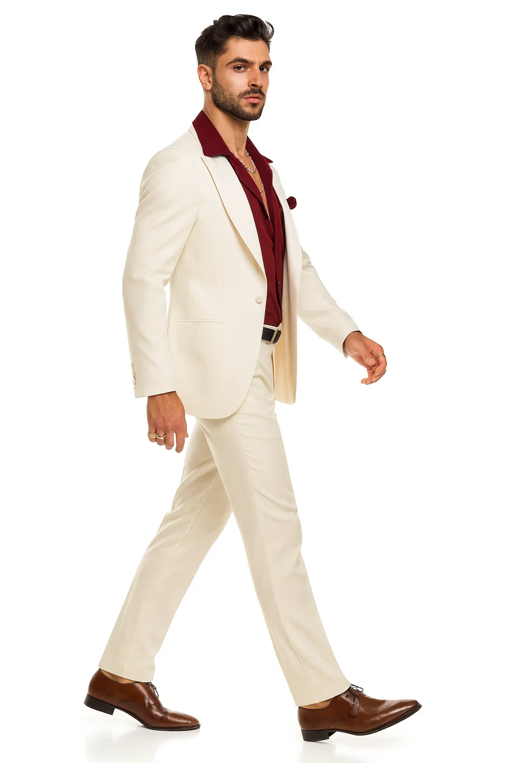 Mens Al Pacino Tony Montana Scarface Suit in White - Image 7