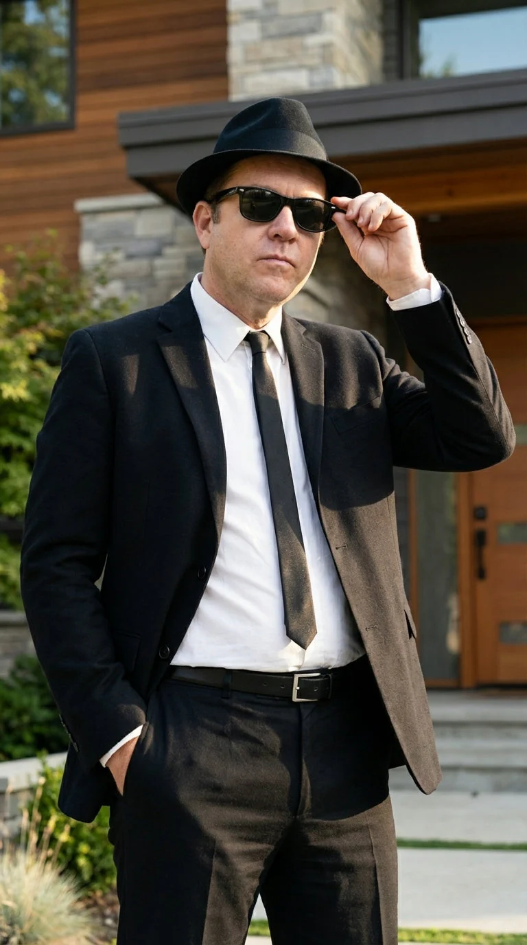 Mens Black Blazer – Vincent Vega Inspired Pulp Fiction Style Classic Formal Blazer for Men Retro Vintage Jacket - Image 12