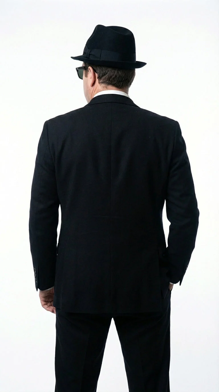 Mens Black Blazer – Vincent Vega Inspired Pulp Fiction Style Classic Formal Blazer for Men Retro Vintage Jacket - Image 2