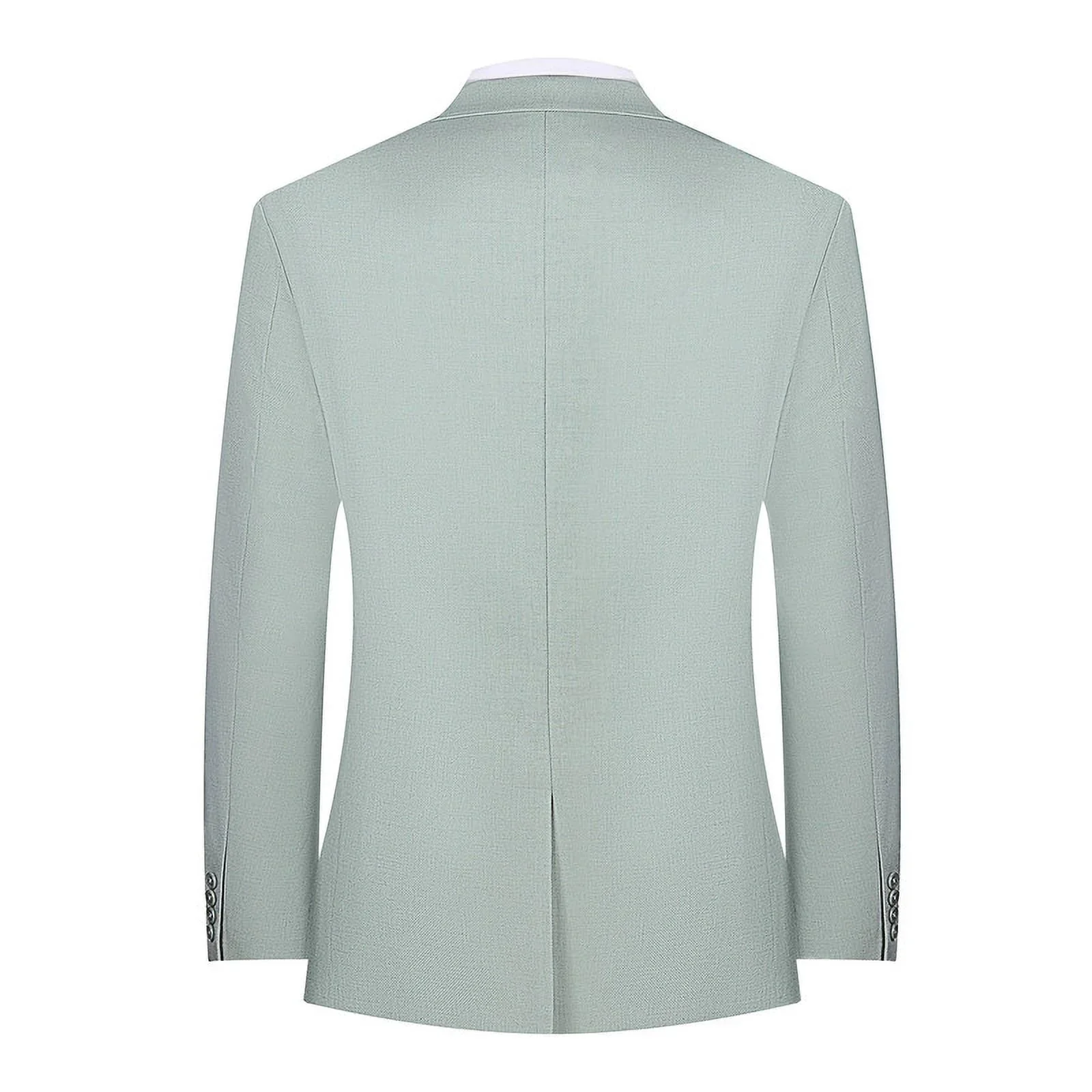 Mens Blazer Classic Fit Sport Coat Two Buttons Lightweight Suit Jacket Iceberg Green - Image 2