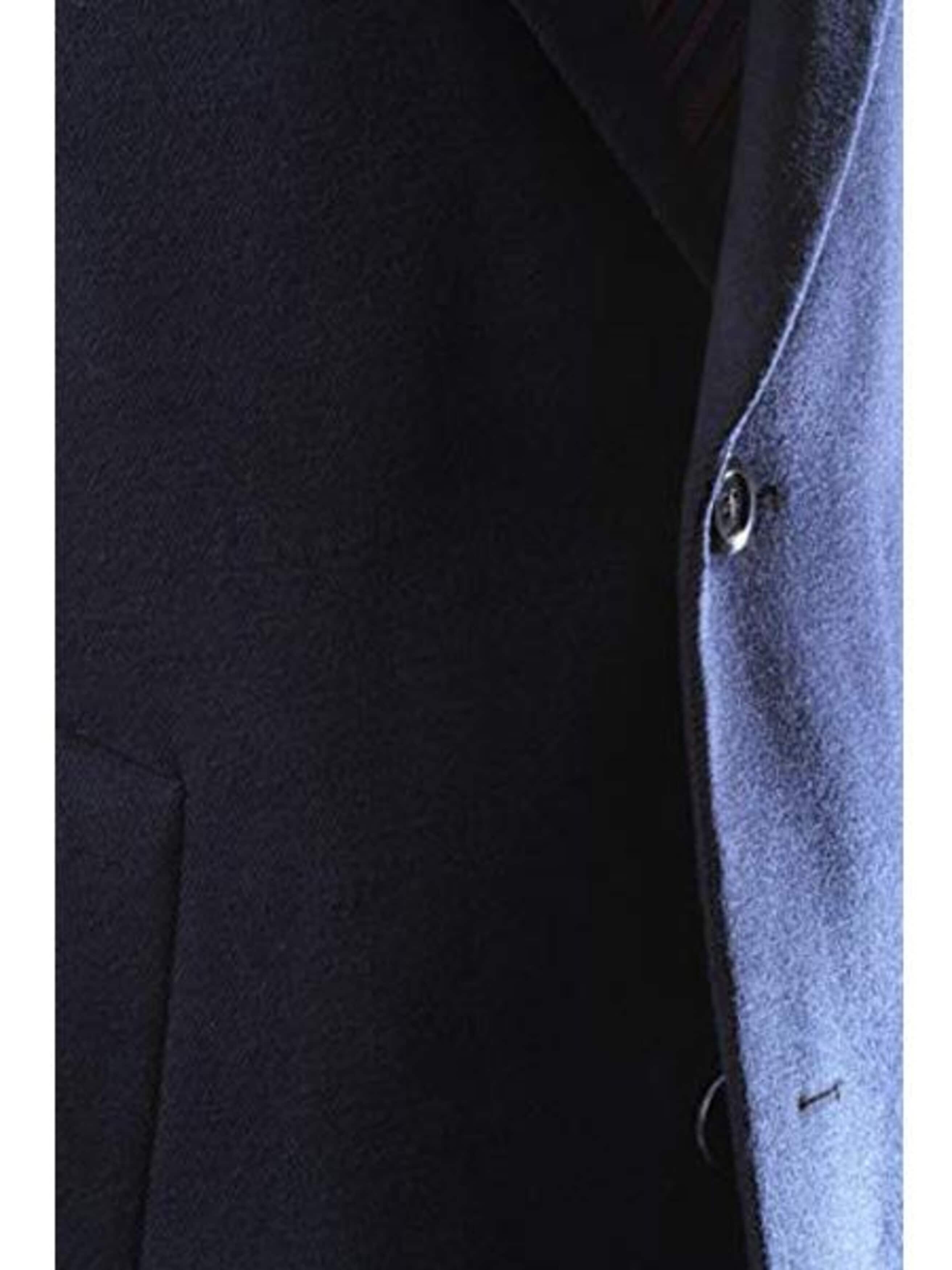 Men's Caravelli Two Button 3/4 Length Navy Long men's Car Coat Dress Topcoat - Winter coat - Image 3
