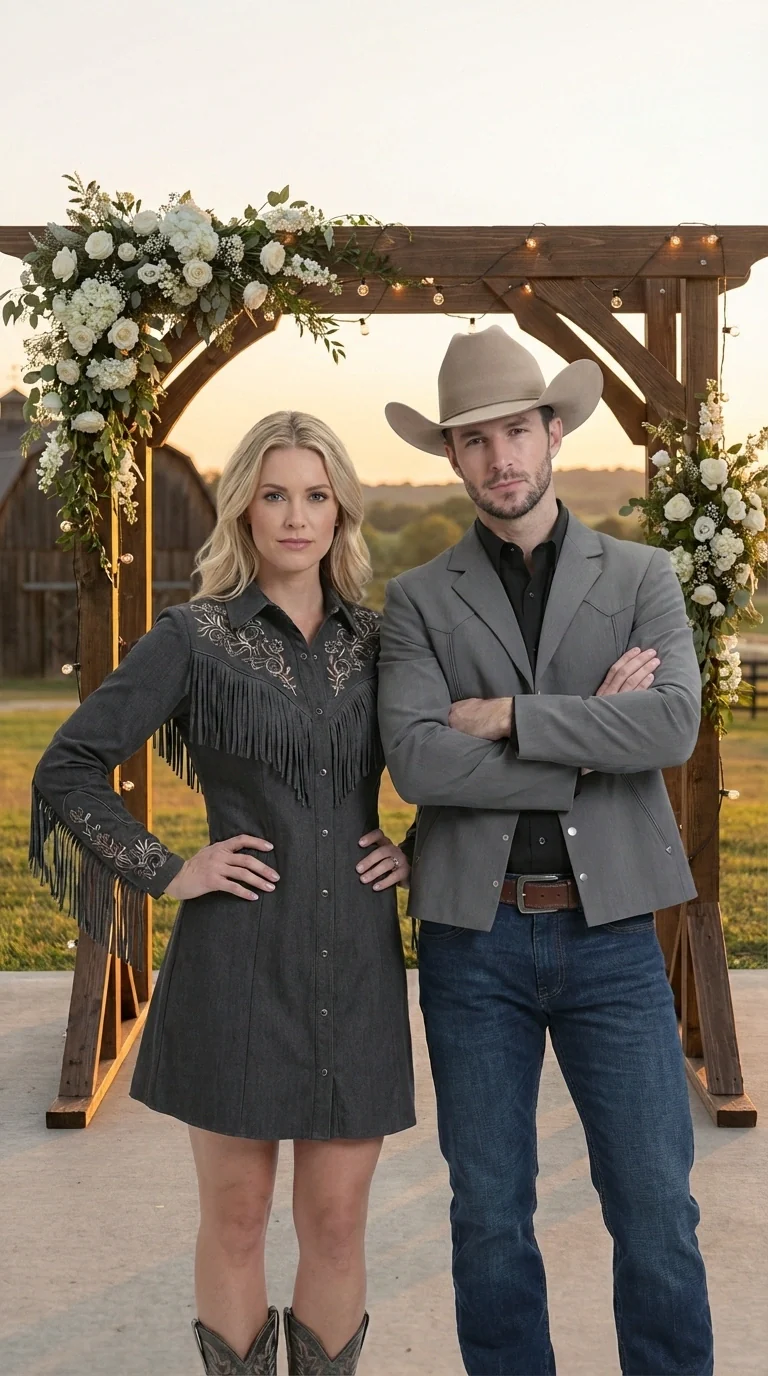 Mens Charcoal Gray Western Blazer – Cowboy Style Casual Jacket Classic Country Western Sport Coat - Image 13