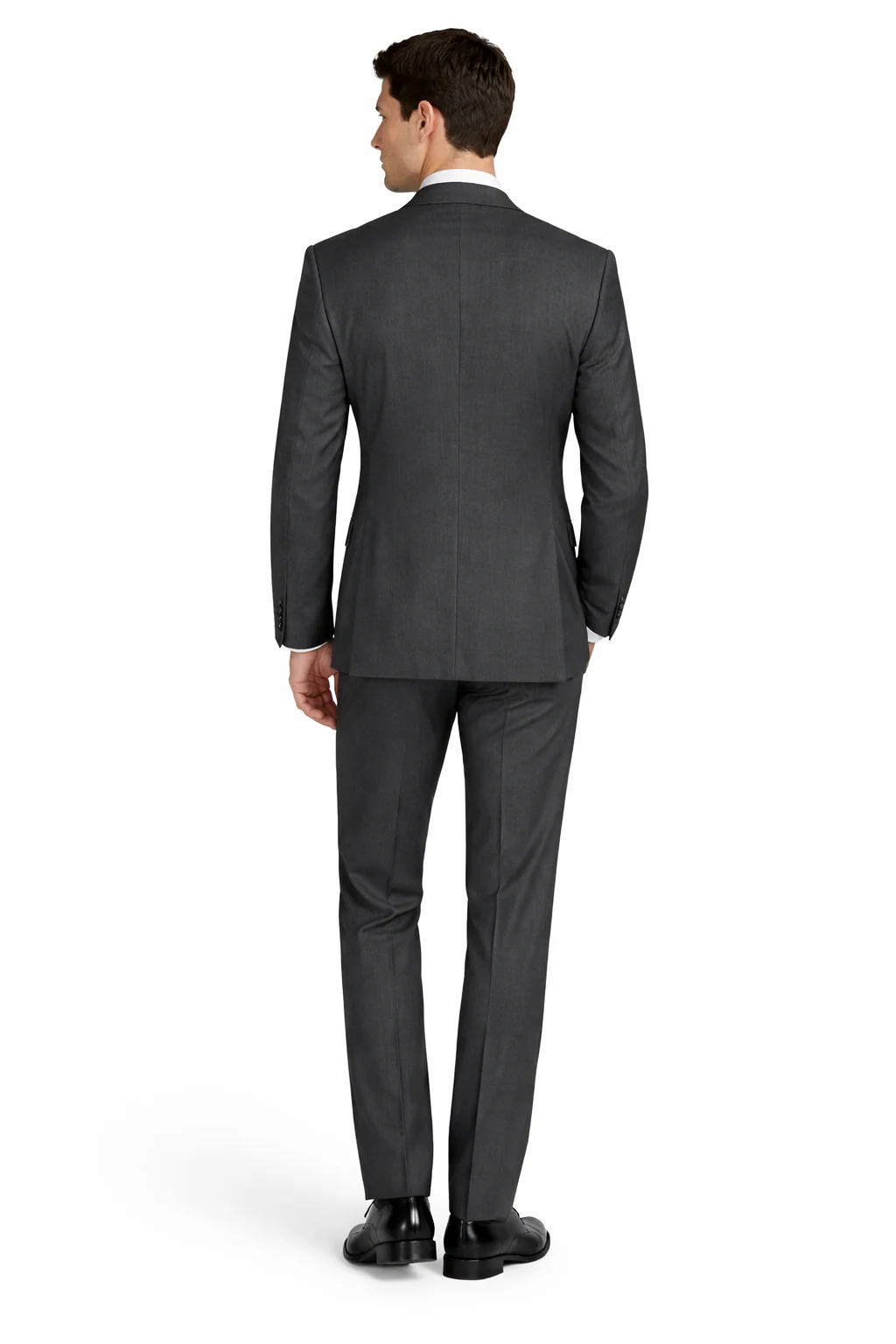 Mens Charcoal Tiglio Suit – Classic 3 Piece Dark Grey Suit for Business, Wedding and Formal Wear - Image 2