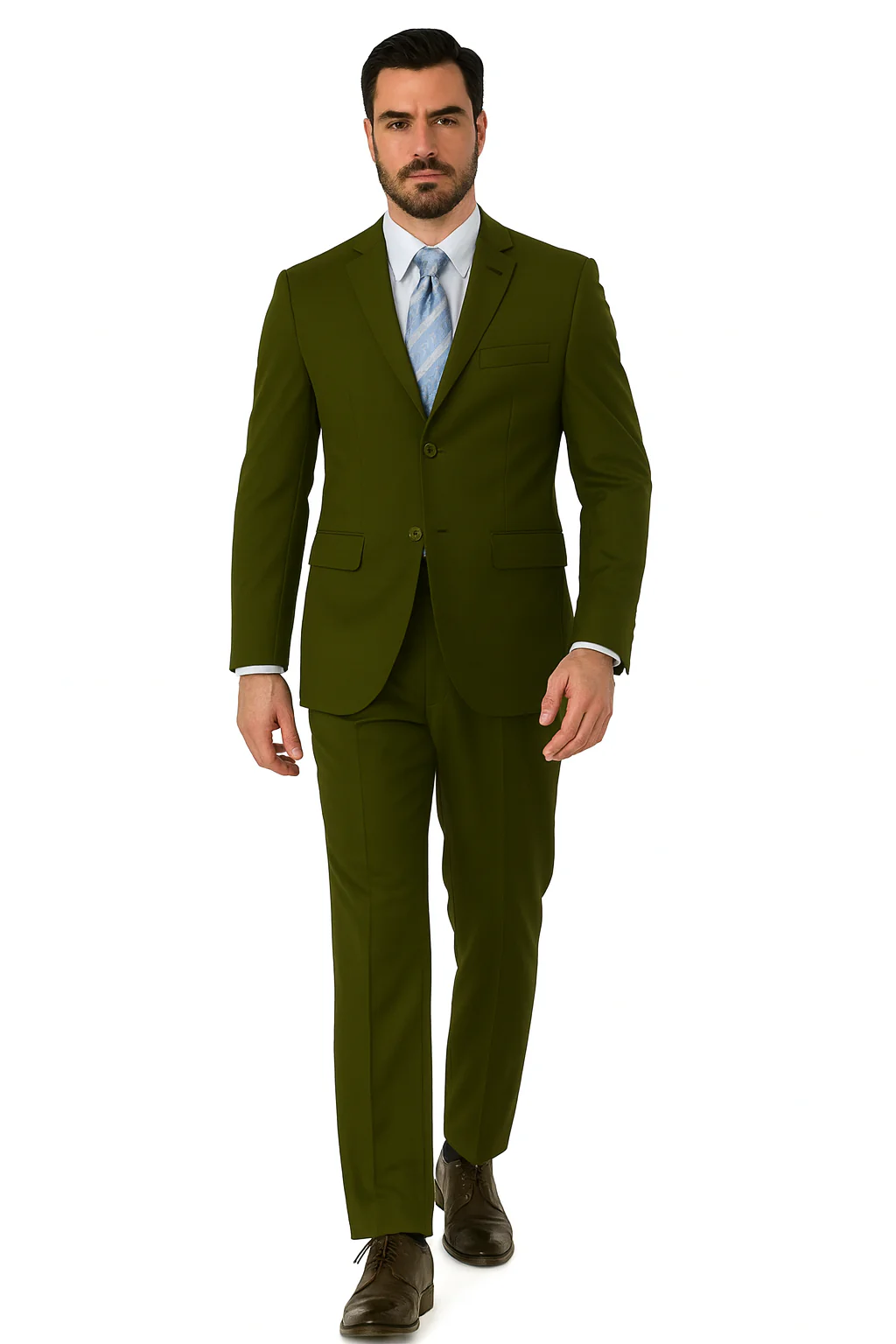 Mens Classic 3 button 2 Piece Suit in Navy - Image 26
