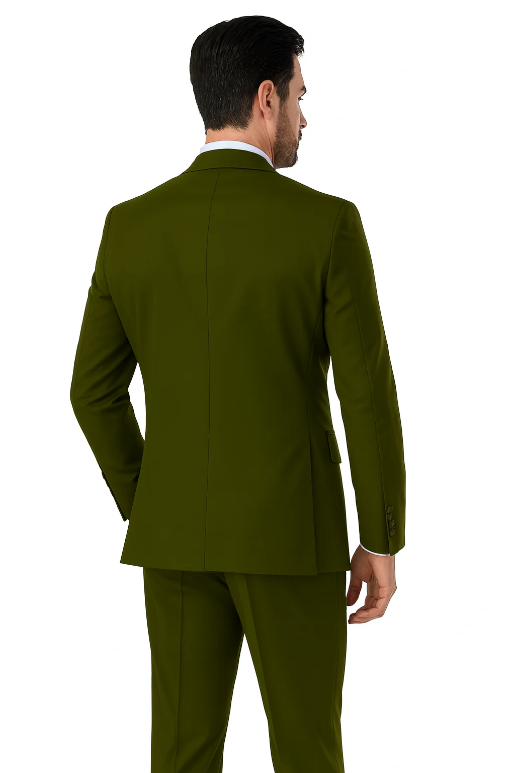 Mens Classic 3 button 2 Piece Suit in Navy - Image 29