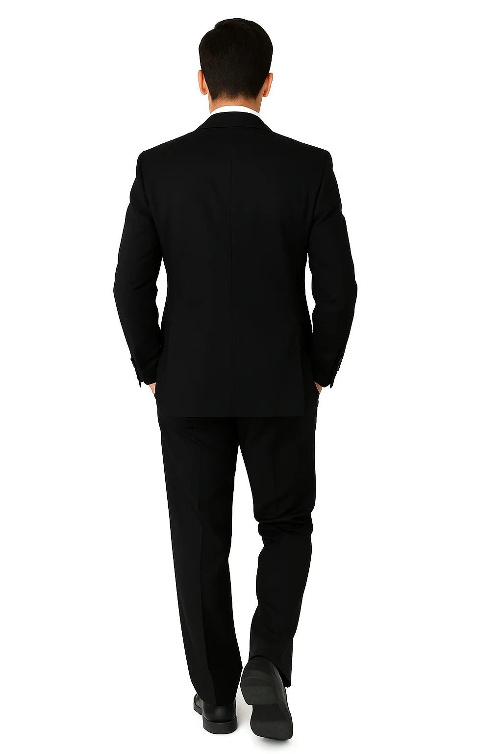 Mens Classic 3 button 2 Piece Suit in Navy - Image 9