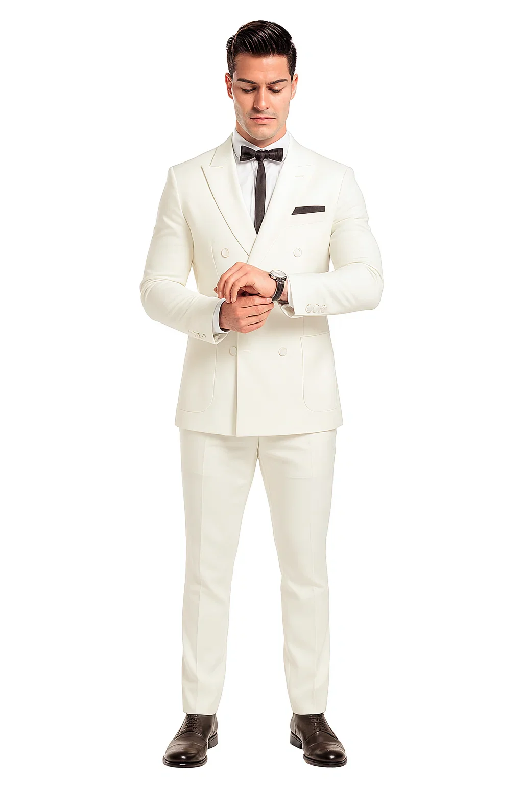 Mens Colonel Sanders KFC White Double Breasted Suit Costume - Image 8
