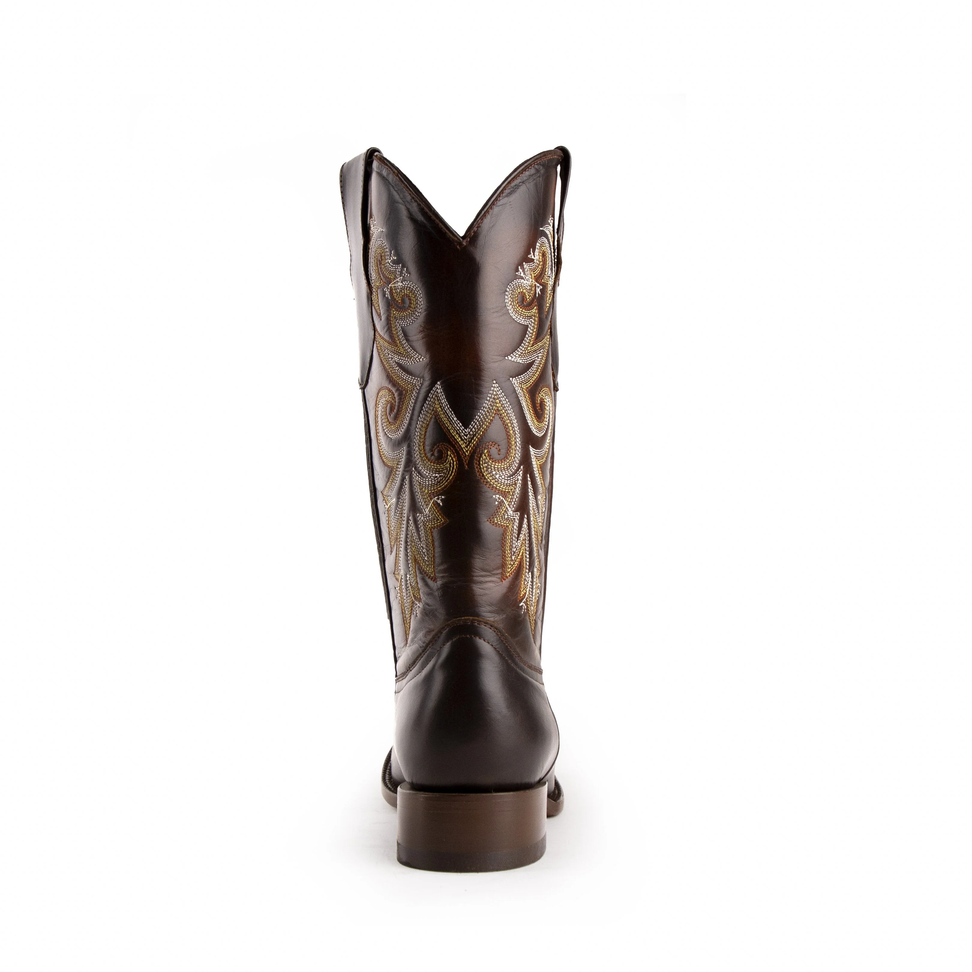 Mens Ferrini Tundra Square Toe Leather Cowboy Boot in Brown - Image 5