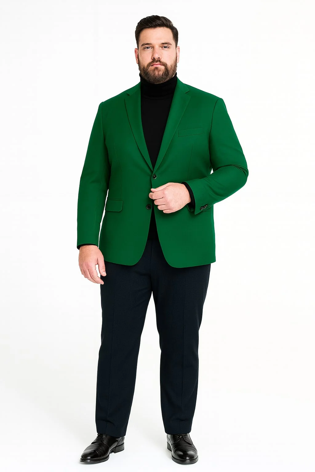 Mens Green Blazer – Stylish Casual and Formal Sport Coat for Parties, Weddings and Events in Emerald Green - Image 5