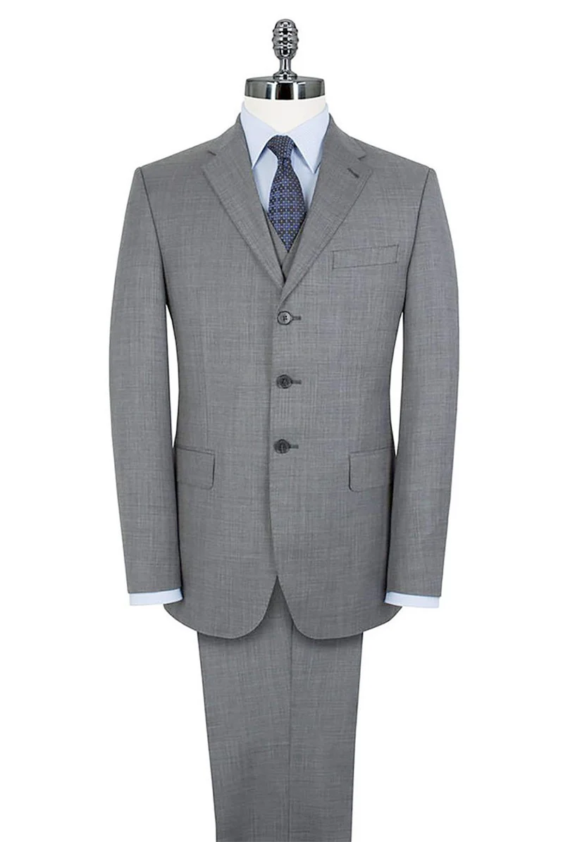 Mens Grey Western Three Button Blazer – Classic Cowboy Style Formal Jacket Business Casual Sport Coat - Image 17