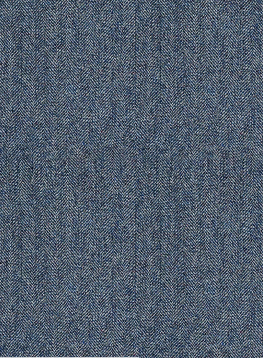 Mens Heritage Blue Herringbone Jacket – Timeless Tweed Sport Coat - Image 5