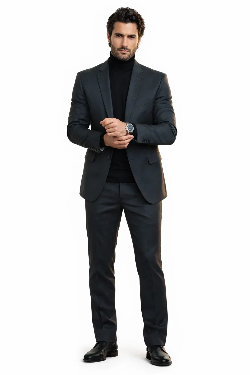 Mens John Wick Charcoal Suit Costume - Image 8