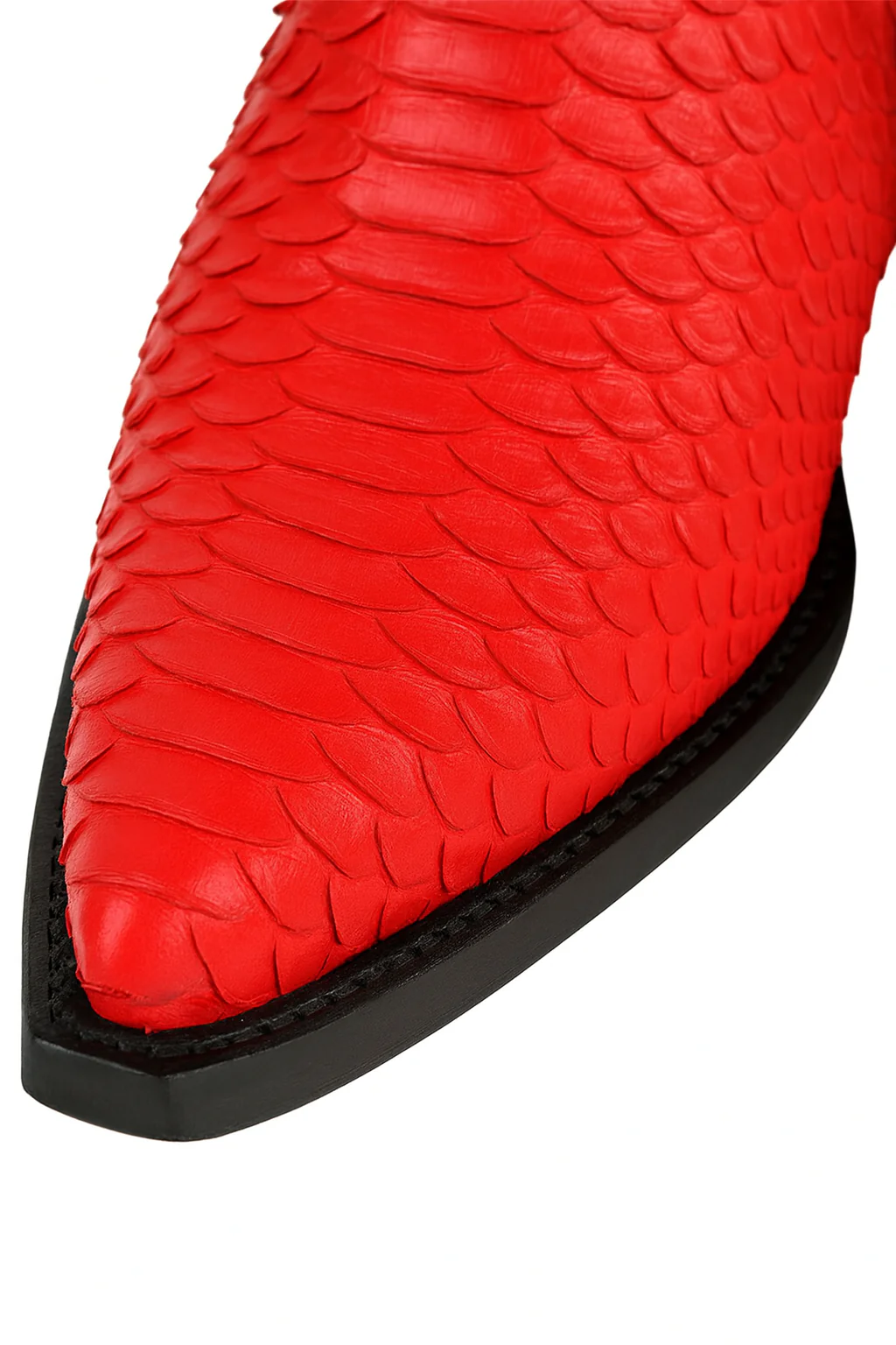 Men's King Exotic Boots Genuine Python 3x Toe Red (495vf5712) - Image 8