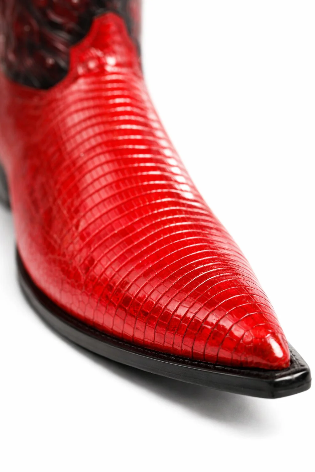 Men's King Exotic Boots Teju Lizard 3x Toe Red (495vf0712) - Image 4