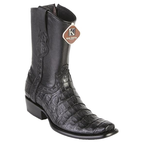 Men's King Exotic Caiman Belly Dubai Style Short Boots 479B82