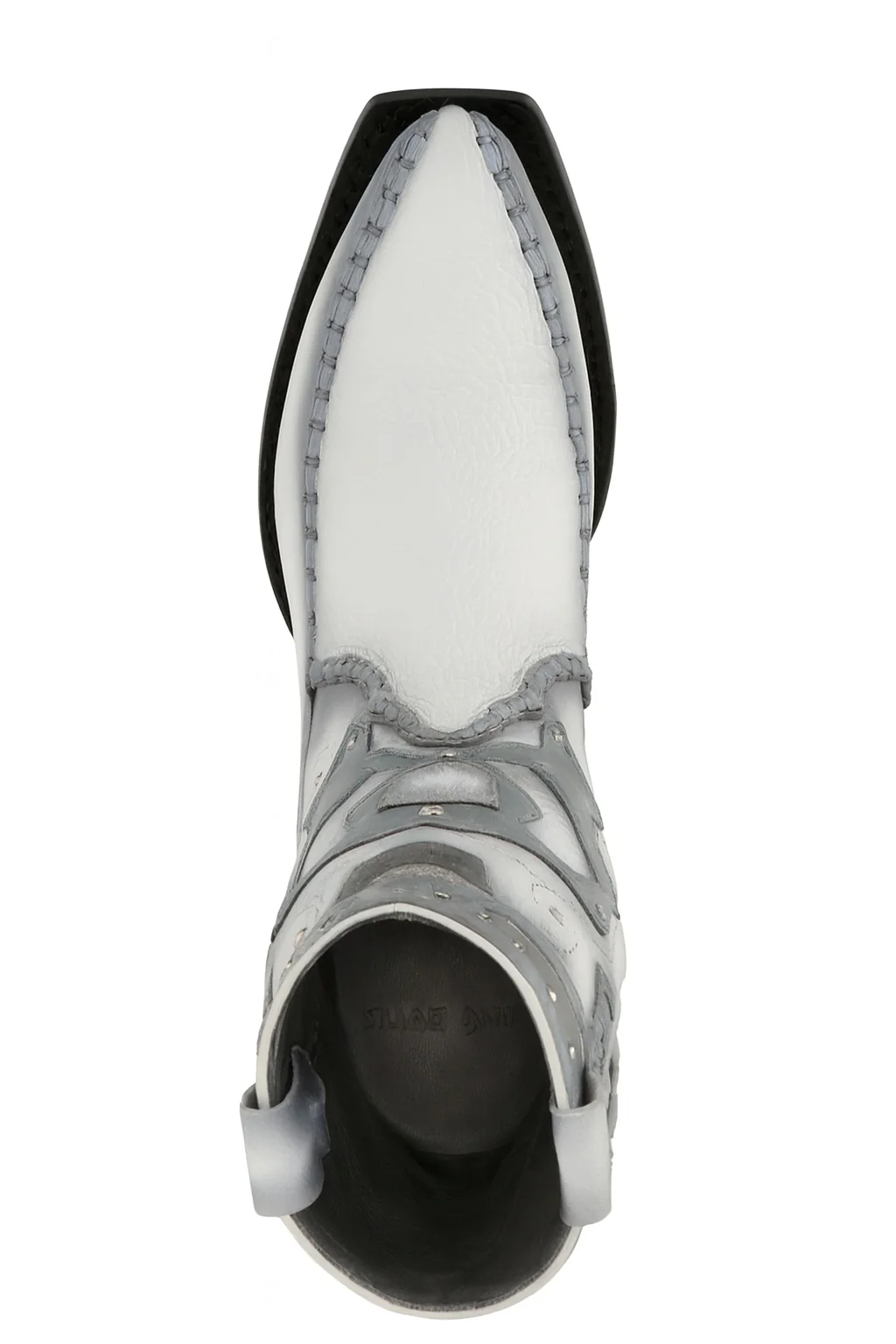Men's King Exotic Genuine Sharkskin Boots 3x Toe Burnished White (495v20928) - Image 6