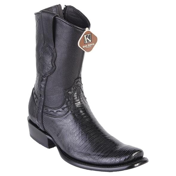 Men's King Exotic Original Lizard Skin Dubai Style Short Boots 479B07