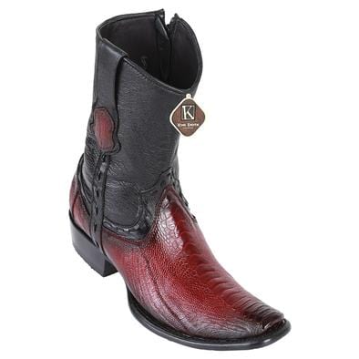 Men's King Exotic Original Ostrich Leg Skin Dubai Style Short Boots 479B05 - Image 6