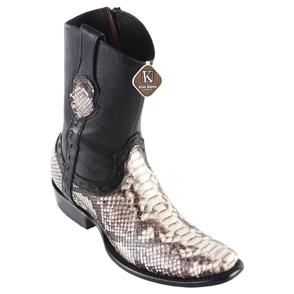 Men's King Exotic Original Python Skin Dubai Style Short Boots 479B57 - Image 2