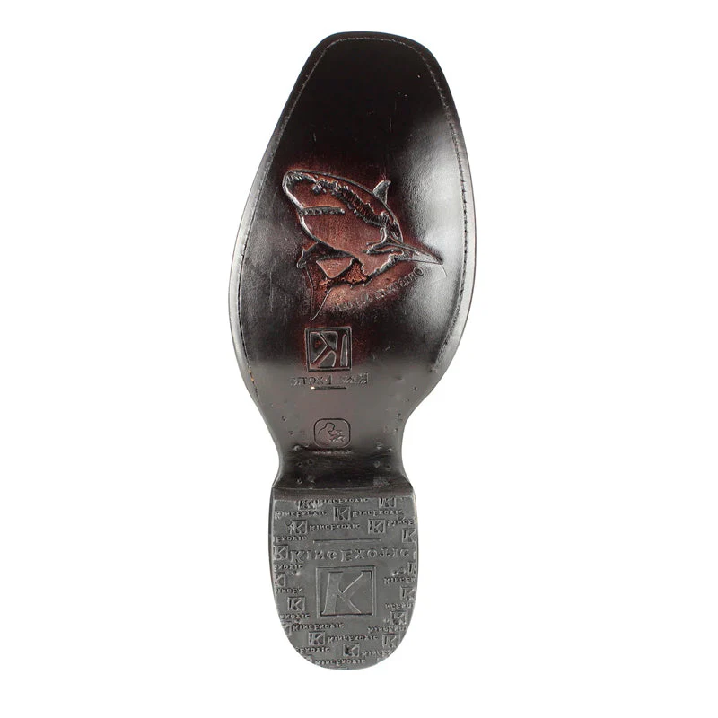 Men's King Exotic Sharkskin Boots With Inside Zipper Dubai Toe Handcrafted (479BF0916) - Image 2