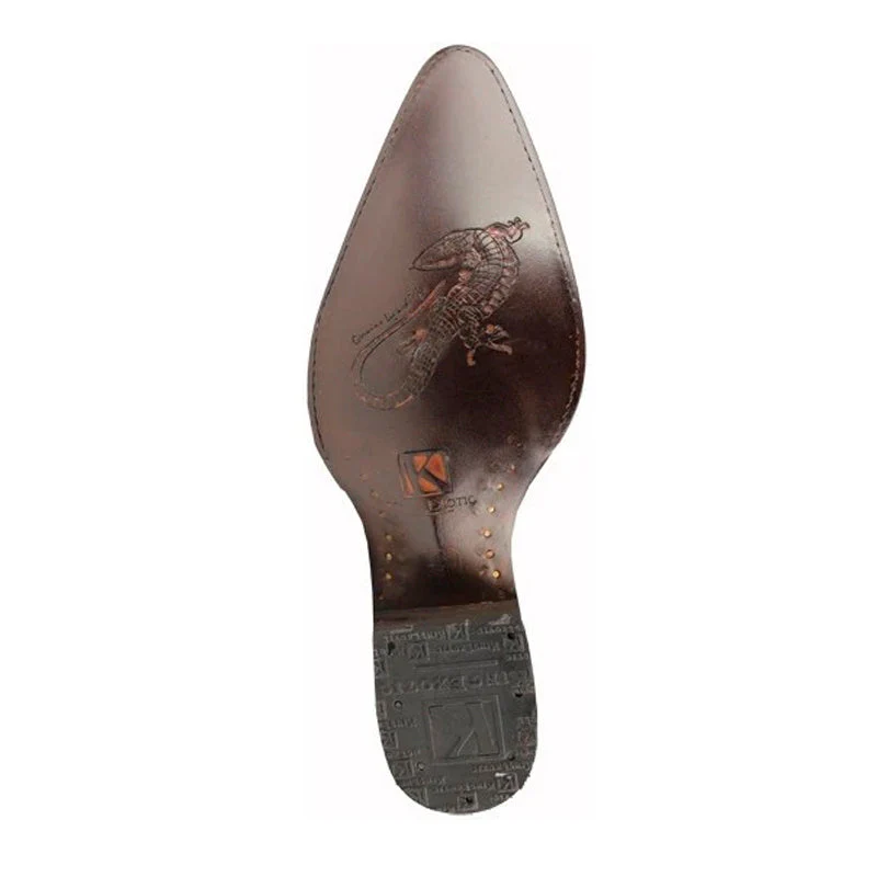 Mens King Exotic Teju Lizard Western Boots Cognac (4980703) - Image 2
