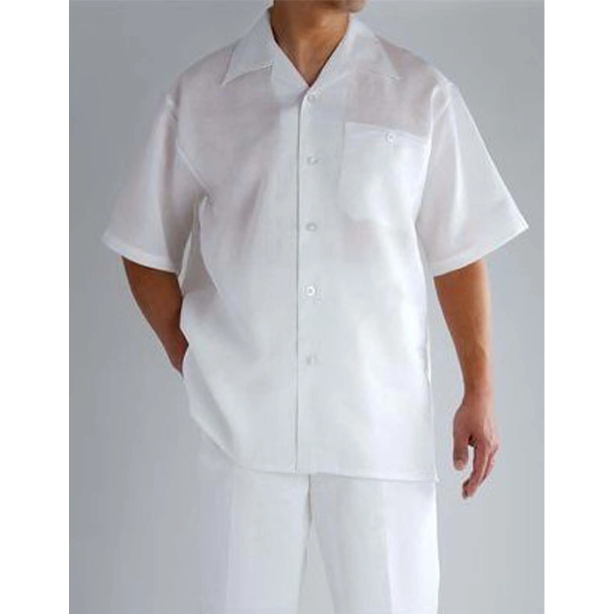Mens Lavender Linen Shirt and Pants Casual Outfit Set - Image 4