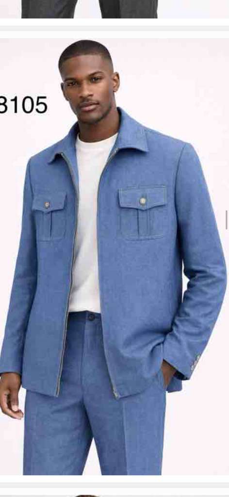 Mens Light Blue Walking Suit Set – Safair Military Casual Jacket and Pants Outfit for Travel, Vacation, Streetwear - Image 13