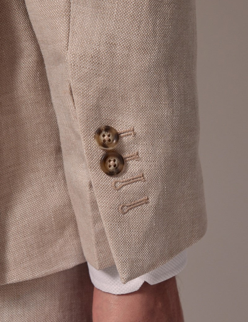 Mens Linen Suit For Beach Wedding - Summer  Suit in Cream - Image 10