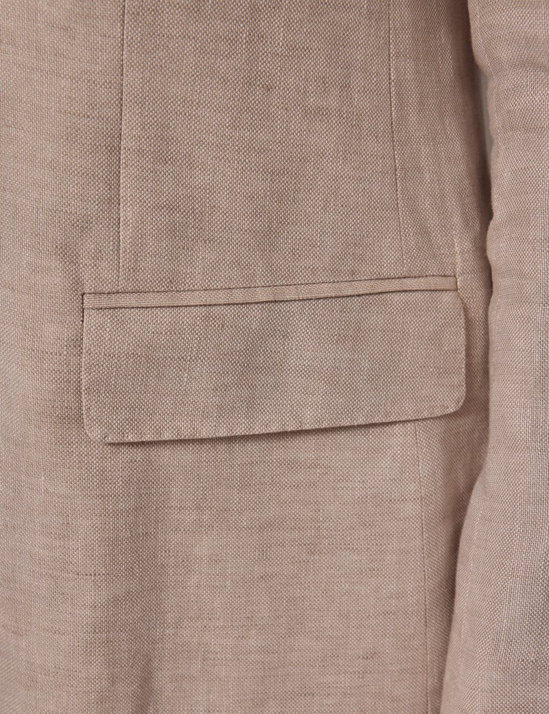 Mens Linen Suit For Beach Wedding - Summer  Suit in Cream - Image 8