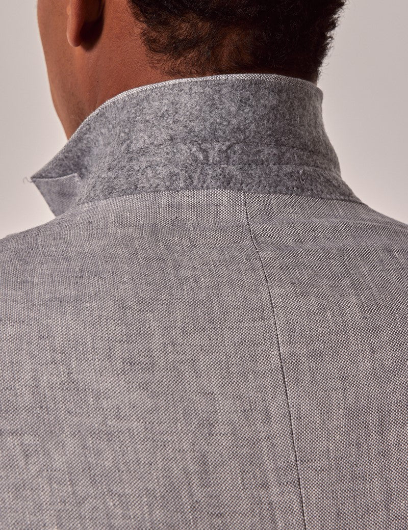 Mens Linen Suit For Beach Wedding - Summer Suit in Light Grey - Image 7