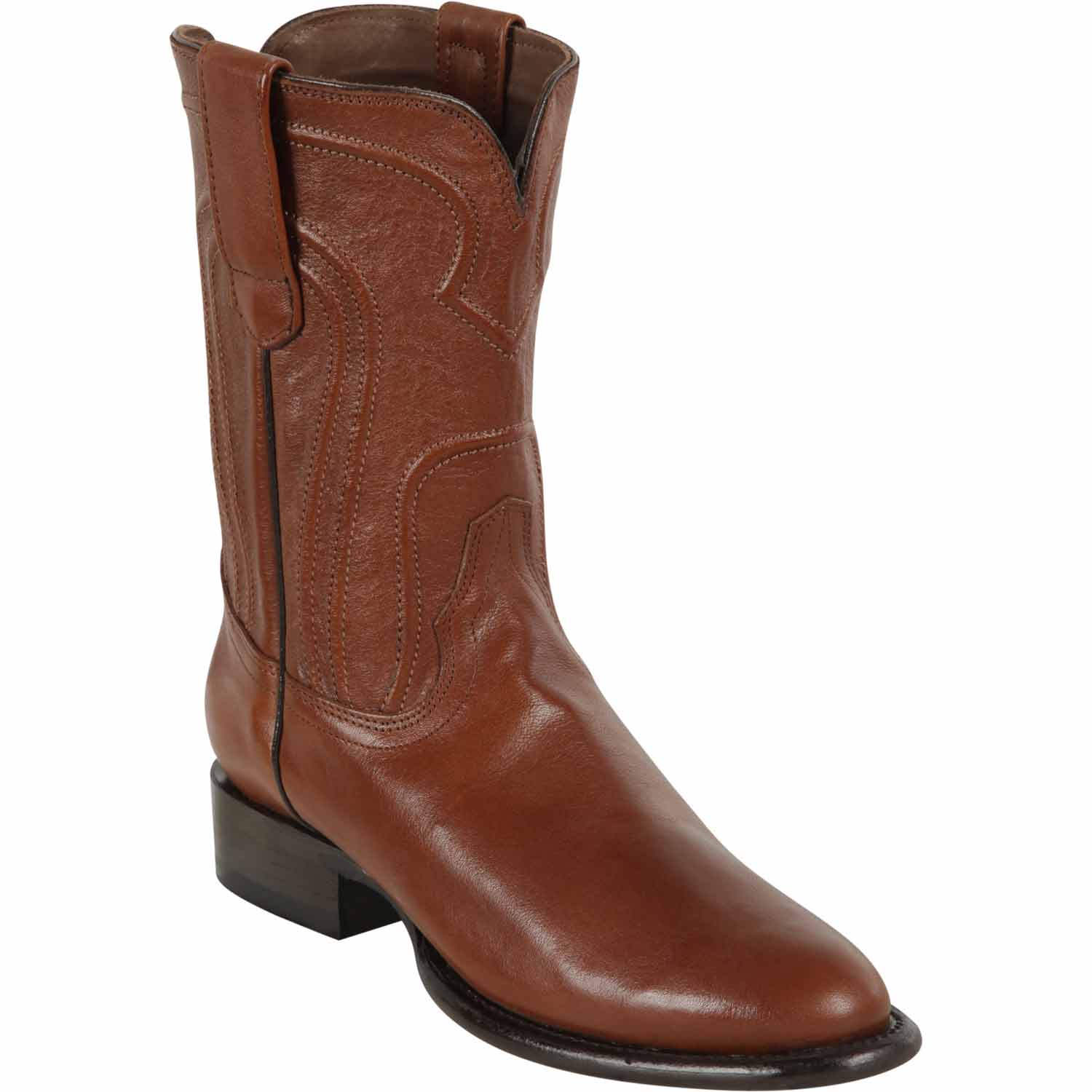 Men's Los Altos Original Leather Boots Roper Toe - Black 692105 - Image 2