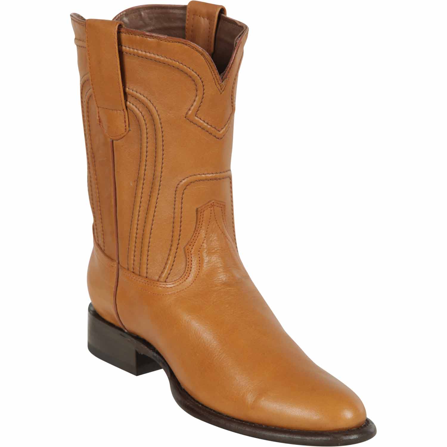 Men's Los Altos Original Leather Boots Roper Toe - Black 692105 - Image 3