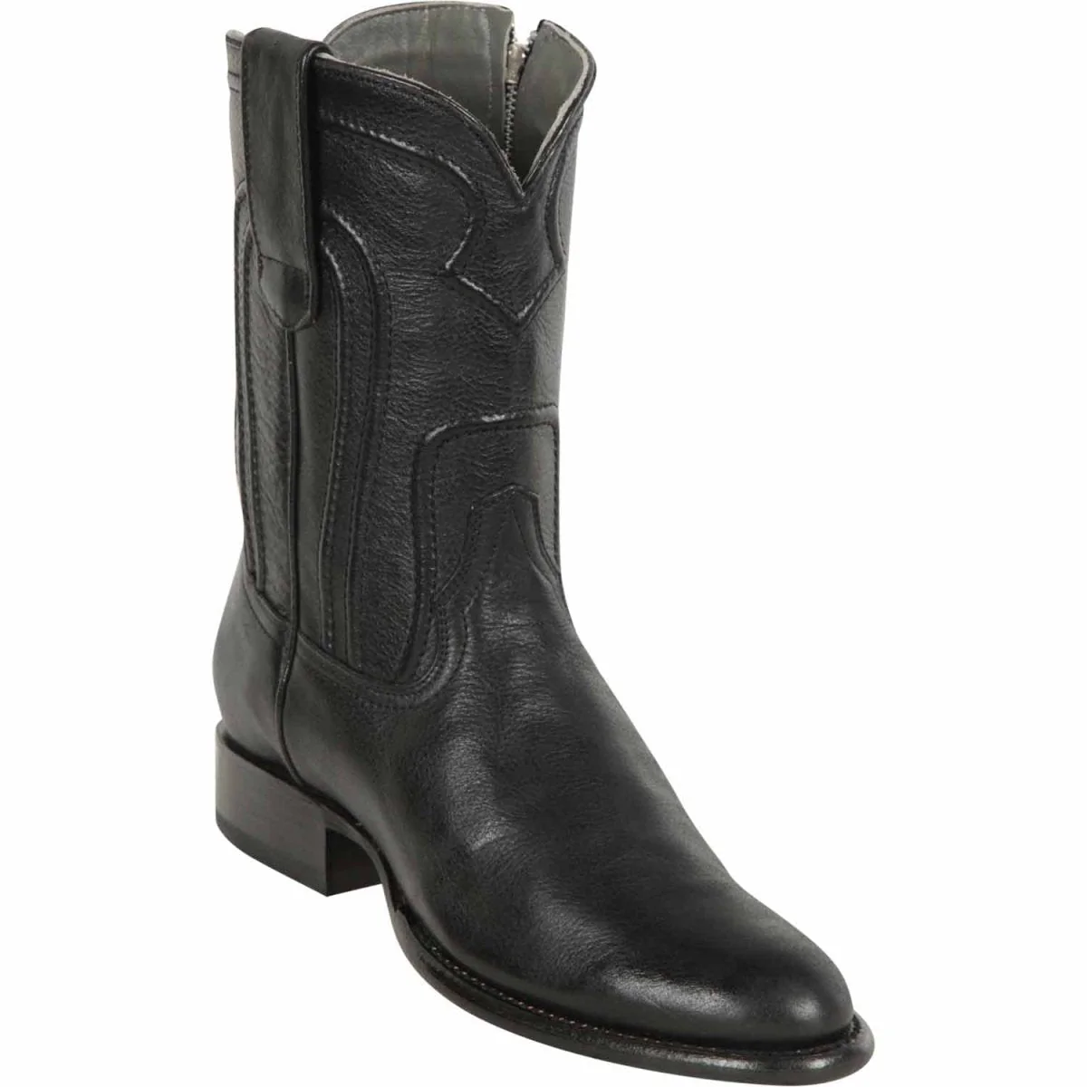 Men's Los Altos Original Leather Boots Roper Toe with Zipper - Image 2