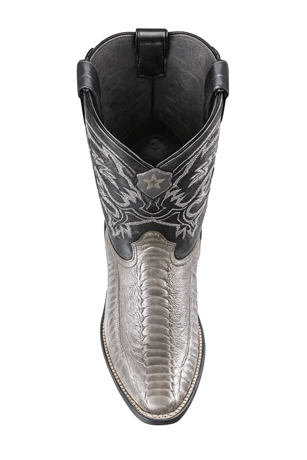 Men's Los Altos Ostrich Leg Skin Wide Square Toe Boots - Image 6