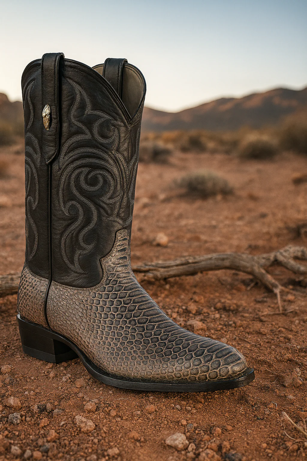 Men's Los Altos Python J-Toe Boots - Rustic - Image 15