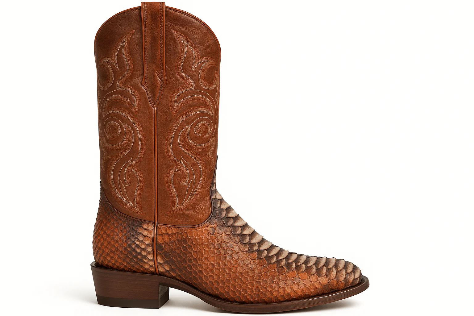 Men's Los Altos Python J-Toe Boots - Rustic - Image 2